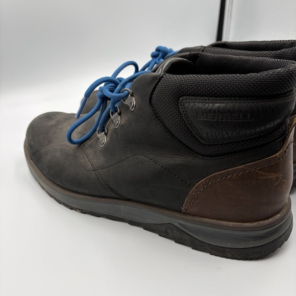 Merrell Epiction Chukka Boots Men\'s Size 12 Black‎ Leather Lace Up  Hiking Shoes main image 8